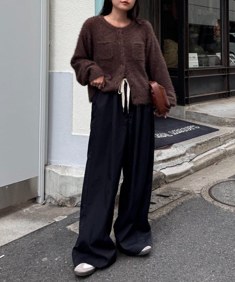【低身長・高身長対応/サイズ展開あり】【新色追加】スタイルアップ柔らかワイドイージーパンツ