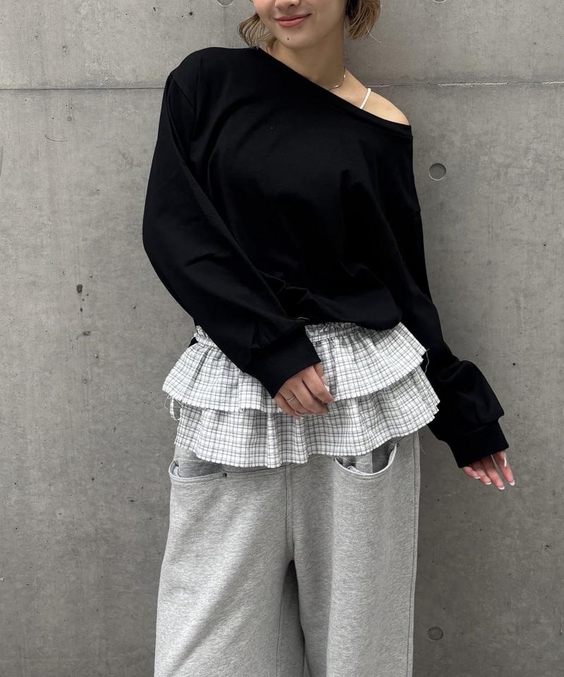 【予約 / WEB限定】オフショルビッグロンT