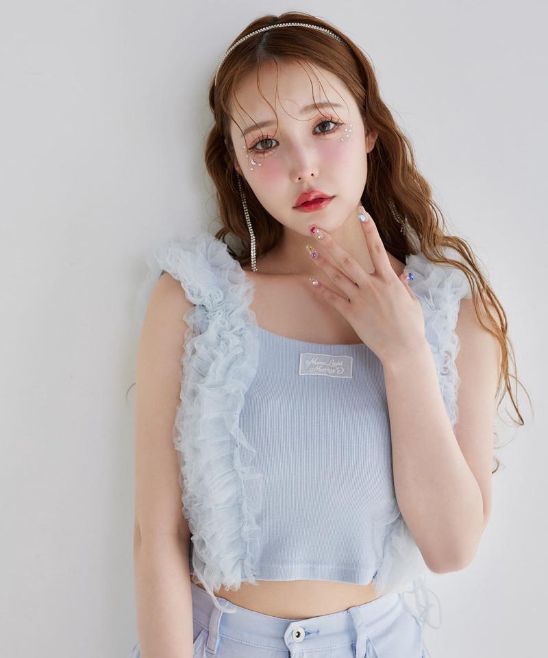 【moon light marine collection】チュールフリルタンク