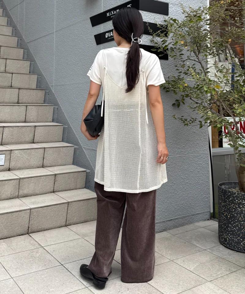 【夏の体型カバーに】柄アソートマルチウェイキャミチュニック