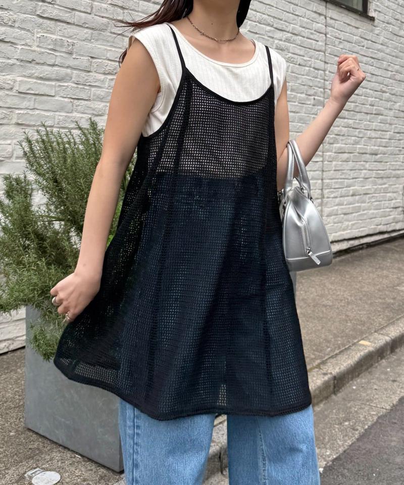 【夏の体型カバーに】柄アソートマルチウェイキャミチュニック