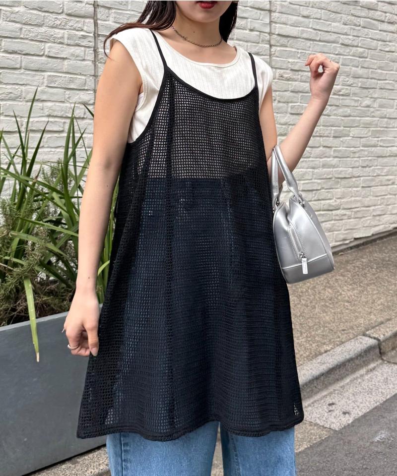 【夏の体型カバーに】柄アソートマルチウェイキャミチュニック