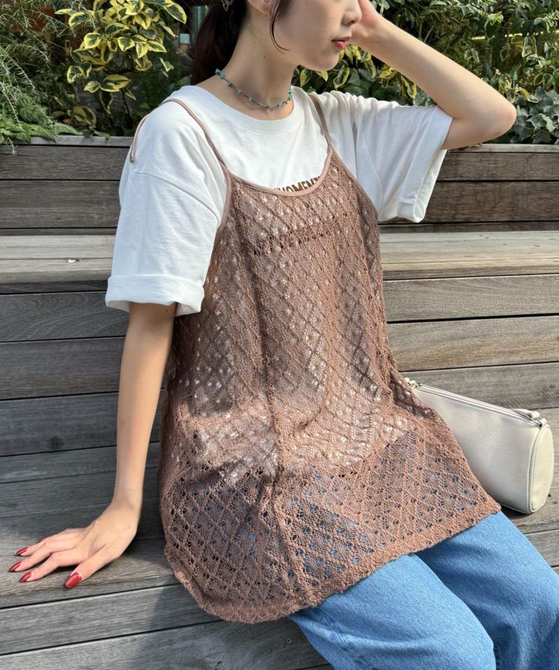 【夏の体型カバーに】柄アソートマルチウェイキャミチュニック