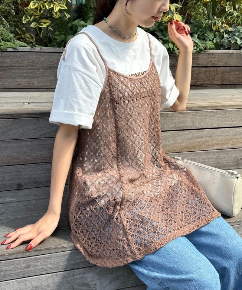 【夏の体型カバーに】柄アソートマルチウェイキャミチュニック