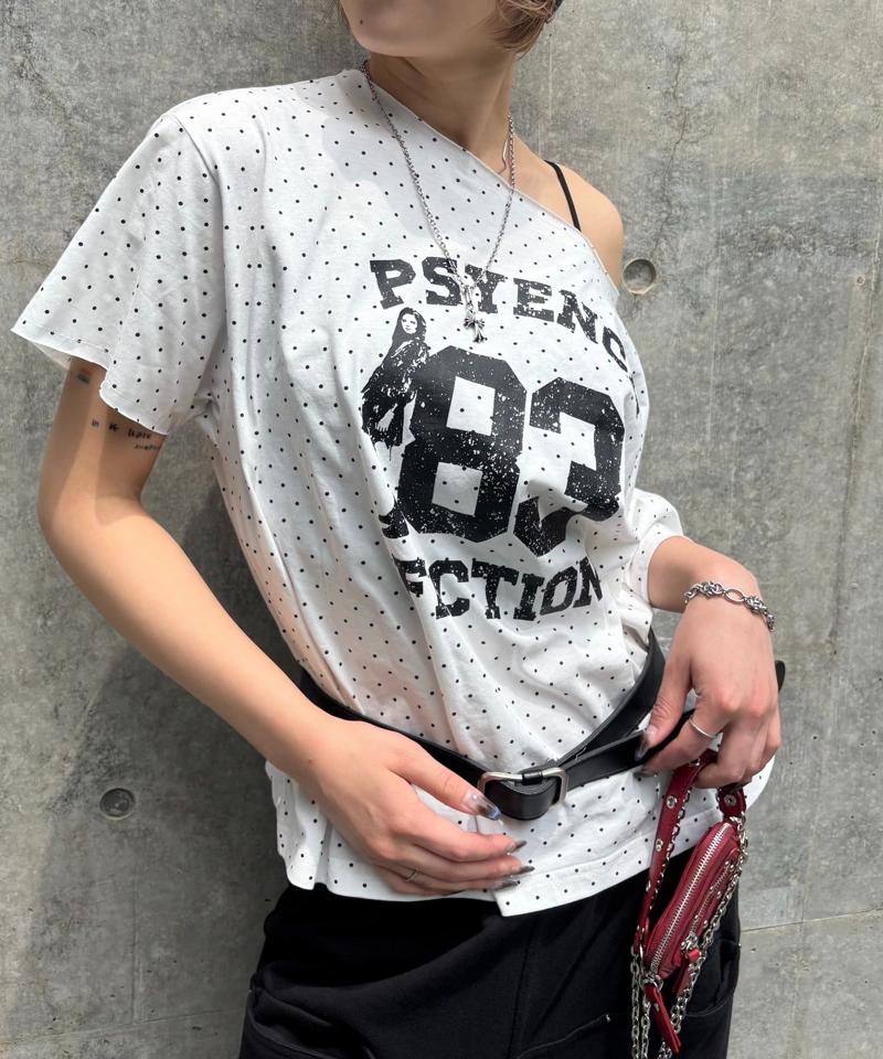 【新色ドット柄登場】(一部予約)エリオットオフショルTEE