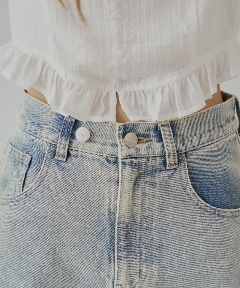 ポケットレースワイドデニム