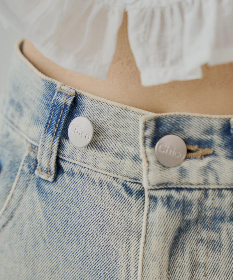 ポケットレースワイドデニム