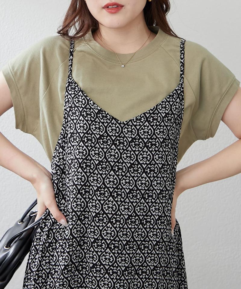 【8色展開！】オーガニック素材、華奢見えフレンチTシャツ