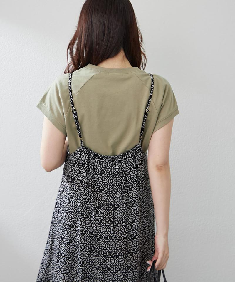 【8色展開！】オーガニック素材、華奢見えフレンチTシャツ