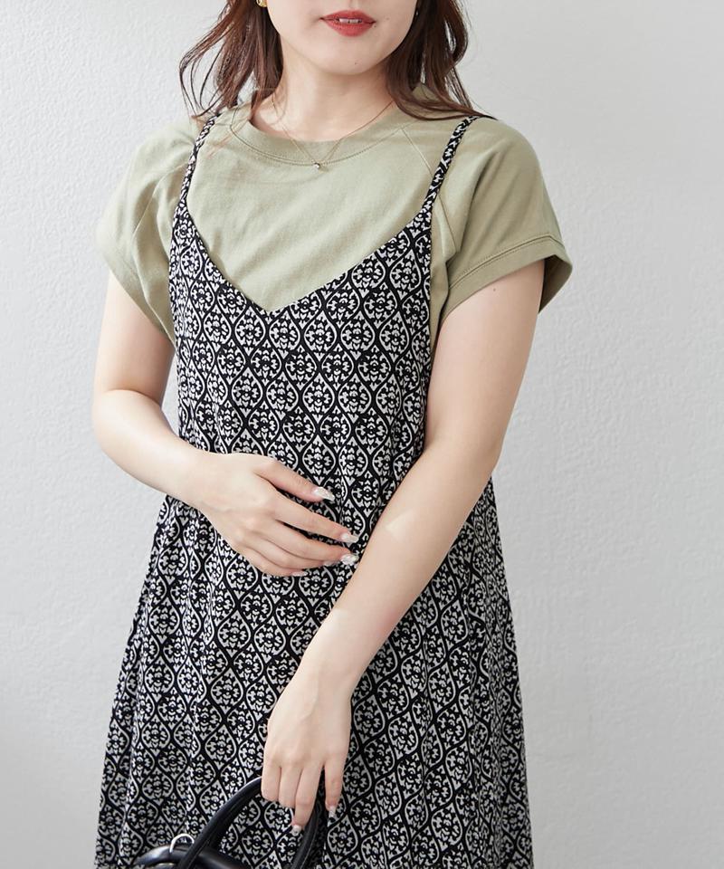 【8色展開！】オーガニック素材、華奢見えフレンチTシャツ