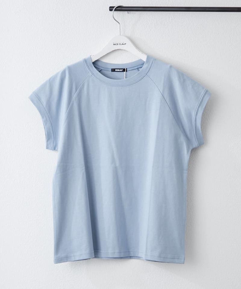 【8色展開！】オーガニック素材、華奢見えフレンチTシャツ