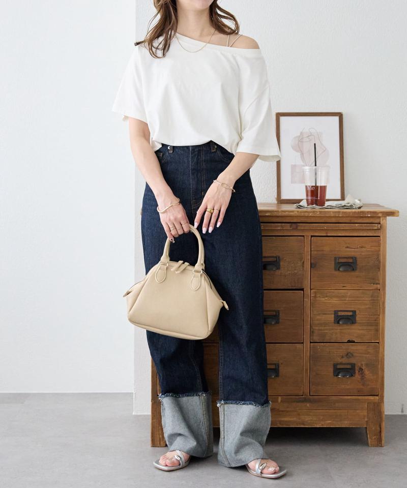 【600mlペットボトル収納可◎ / 収納力抜群♪】フレームソフトボストンバッグ《詳細動画あり》