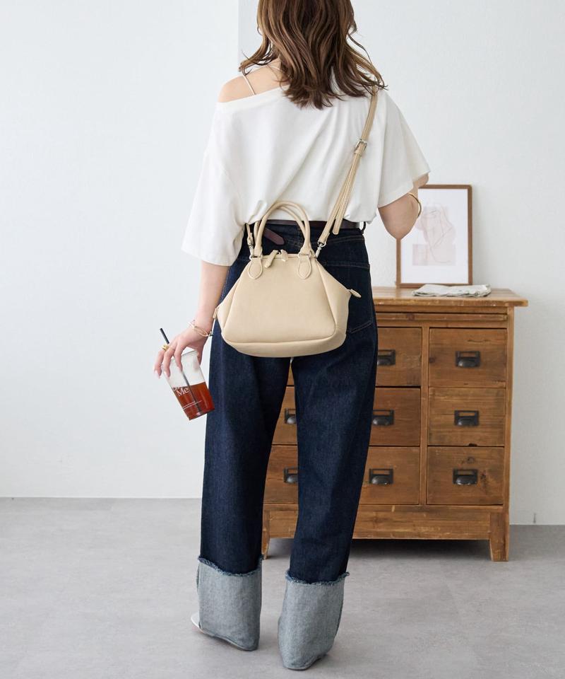 【600mlペットボトル収納可◎ / 収納力抜群♪】フレームソフトボストンバッグ《詳細動画あり》