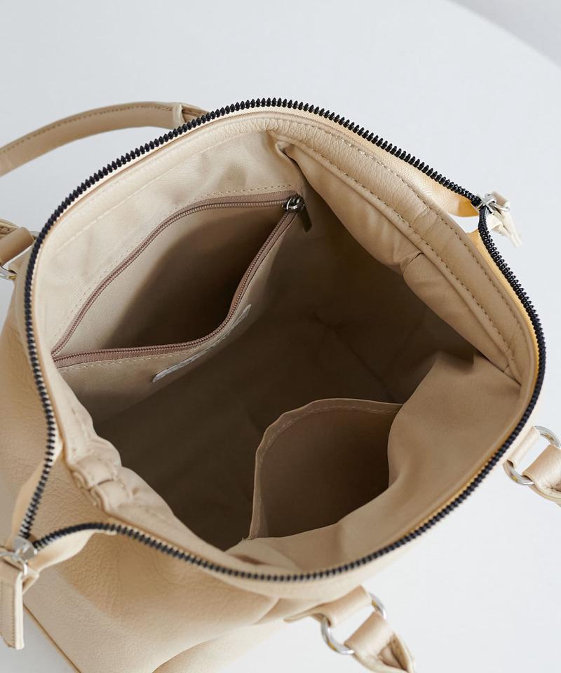 【600mlペットボトル収納可◎ / 収納力抜群♪】フレームソフトボストンバッグ《詳細動画あり》