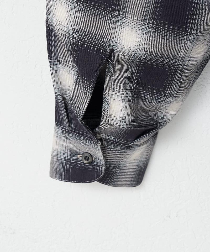 【AïE/エーアイイー】PAINTER SHIRT － OMBRE RAYON TWILL