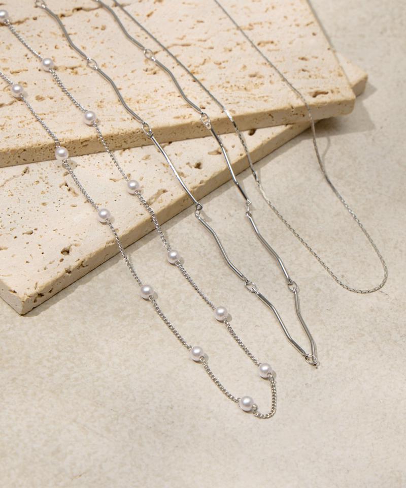 うねうねパールネックレスセット(3P)