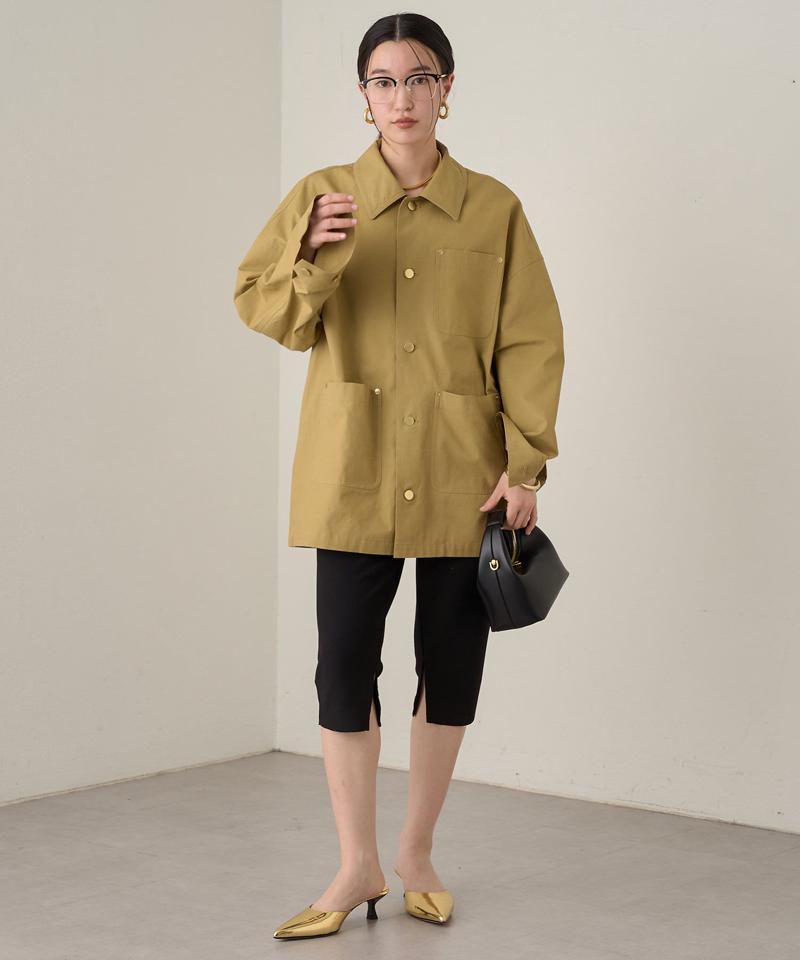 【Loungedress】カットジョーゼットハーフパンツ