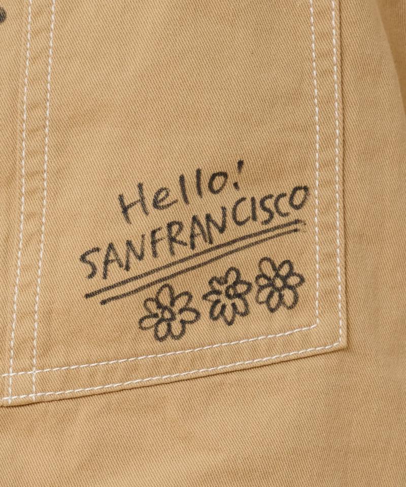【HELLO.SANFRANCISCO】マルチウェイ落書きサロペ