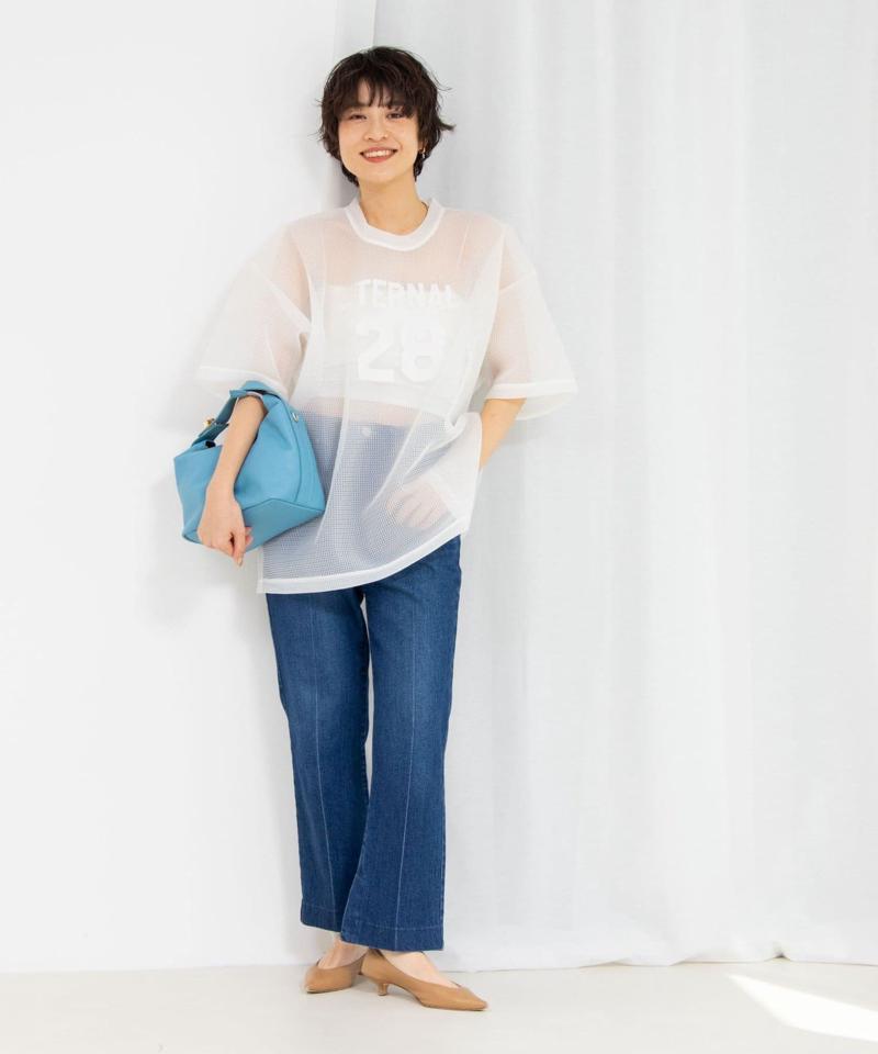 ダンボールメッシュプリントTシャツ