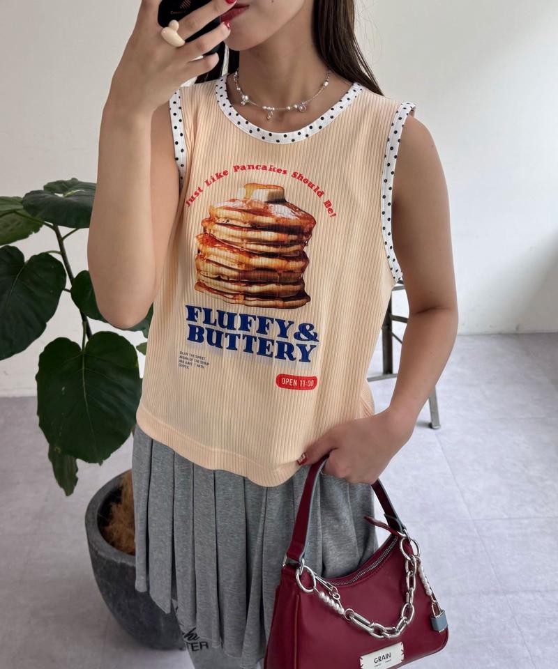 【HELLO.SANFRANCISCO/ハローサンフランシスコ】アソート柄レオパードパイピングタンク