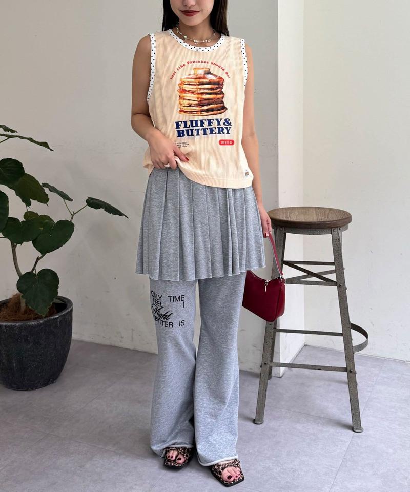 【HELLO.SANFRANCISCO/ハローサンフランシスコ】アソート柄レオパードパイピングタンク