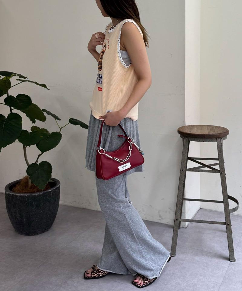 【HELLO.SANFRANCISCO/ハローサンフランシスコ】アソート柄レオパードパイピングタンク