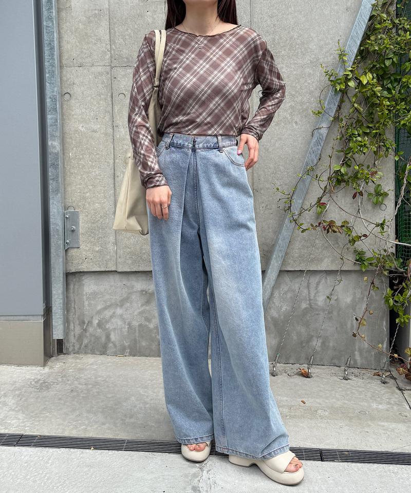 バイアスチェックプルオーバー