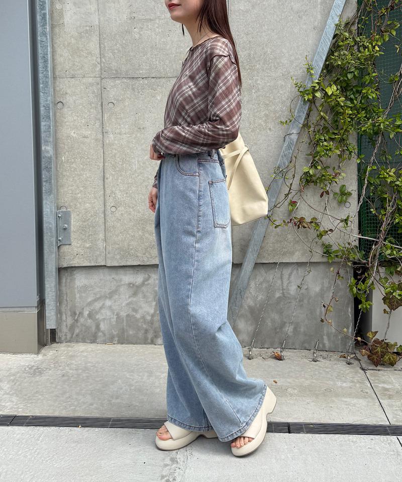バイアスチェックプルオーバー