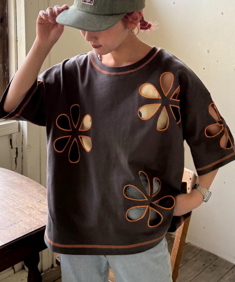 【HELLO.SANFRANCISCO】フラワーカットビッグTEE
