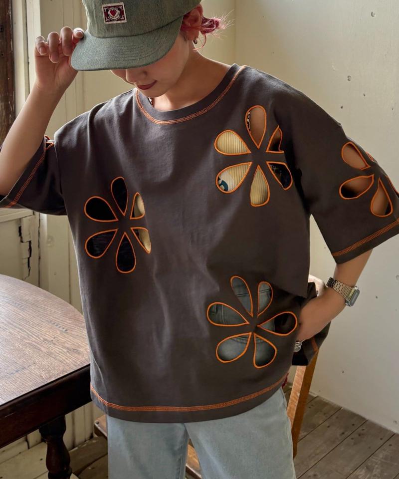 【HELLO.SANFRANCISCO】フラワーカットビッグTEE
