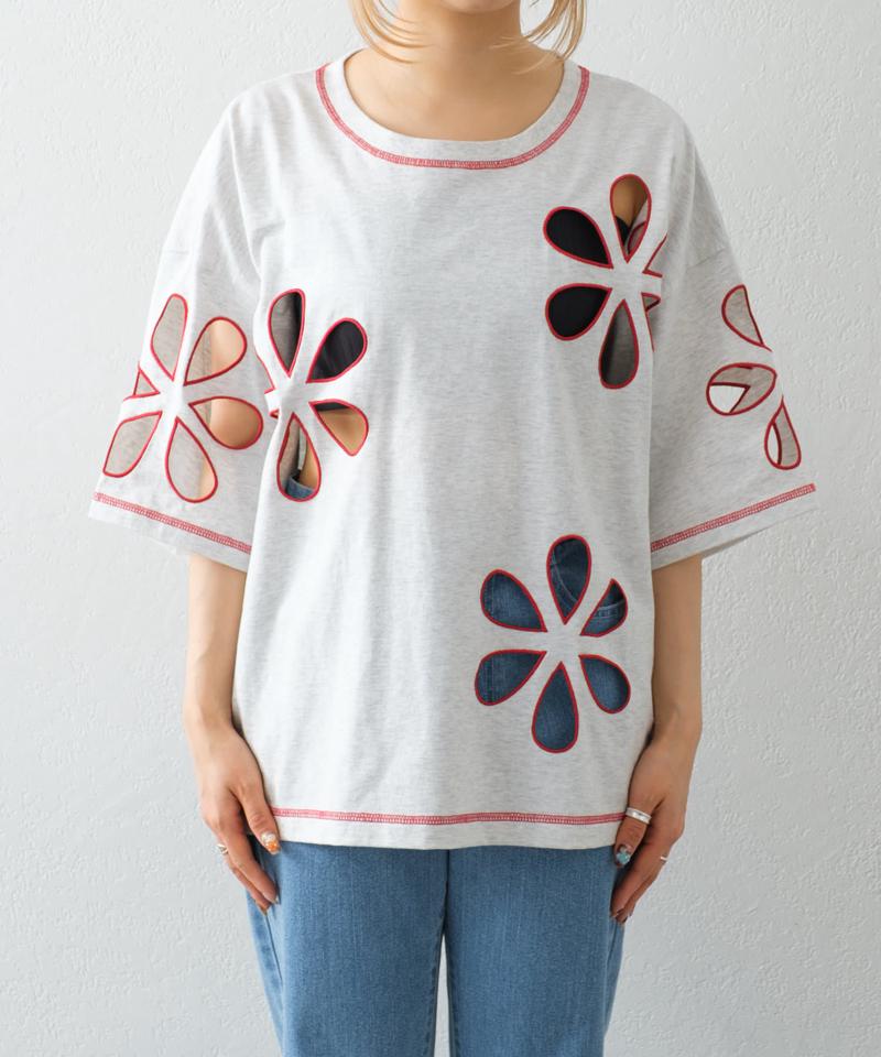 【HELLO.SANFRANCISCO】フラワーカットビッグTEE