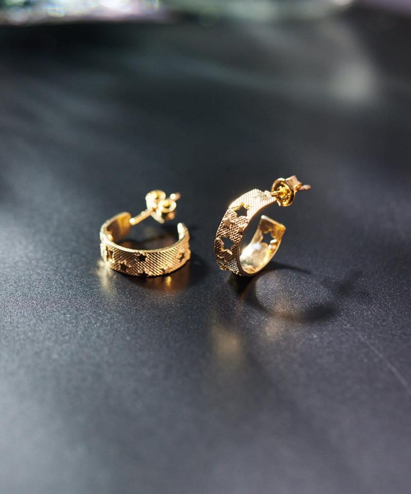 《WEB限定/スターリングシルバー使用》星屑ピアス