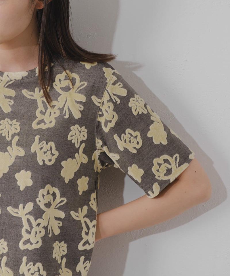 【WEB限定】フロッキーフラワーチビTEE