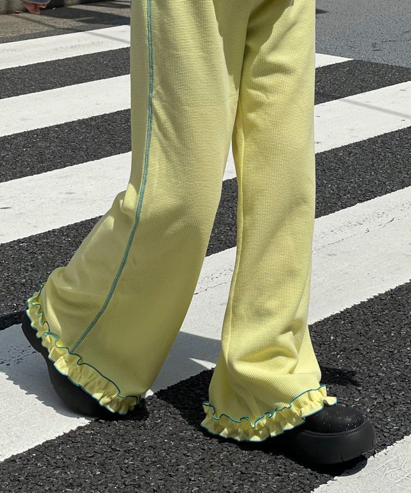 【HELLO.SANFRANCISCO/ハローサンフランシスコ】ワッフルフレアパンツ