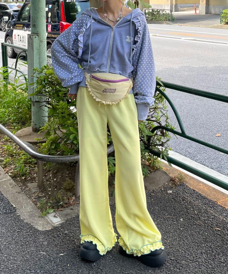 【HELLO.SANFRANCISCO/ハローサンフランシスコ】ワッフルフレアパンツ