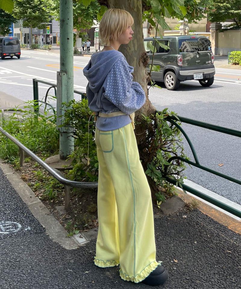 【HELLO.SANFRANCISCO/ハローサンフランシスコ】ワッフルフレアパンツ