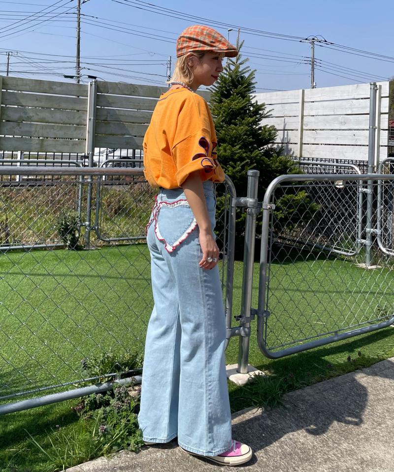 5/1(木)10：00～予約販売開始【HELLO.SANFRANCISCO/ハローサンフランシスコ】フラワーカットアウトビッグTEE