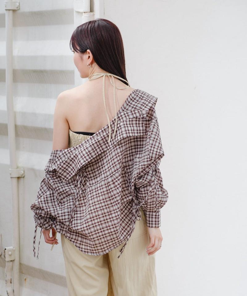 【aoki企画/低身長サイズ2サイズ展開】2pieceカットアウトサロペット