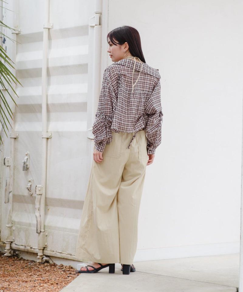【aoki企画/低身長サイズ2サイズ展開】2pieceカットアウトサロペット