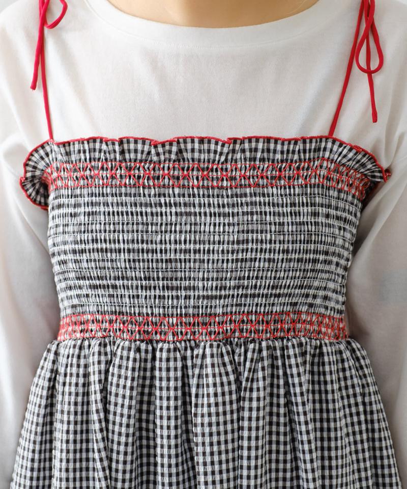 【HELLO.SANFRANCISCO】2WAYシャーリングチュニックベアワンピ