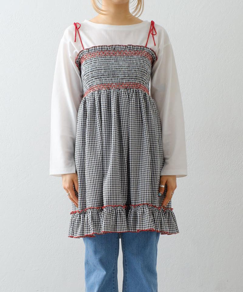 【HELLO.SANFRANCISCO】2WAYシャーリングチュニックベアワンピ