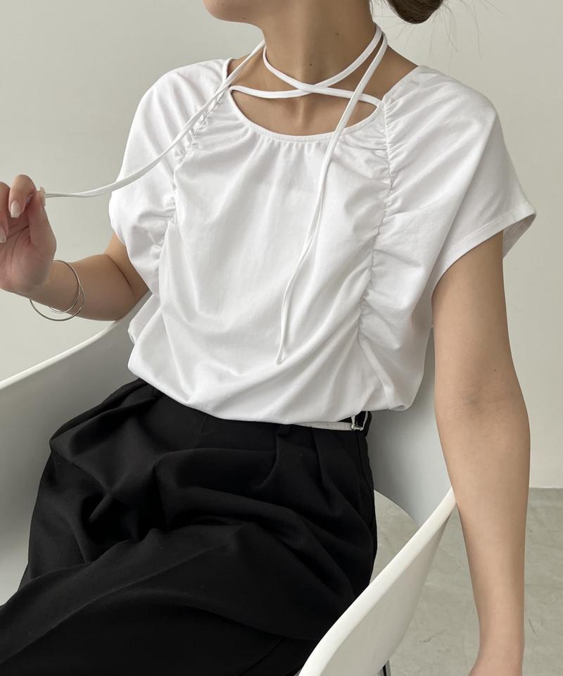 ギャザーフレンチTシャツ