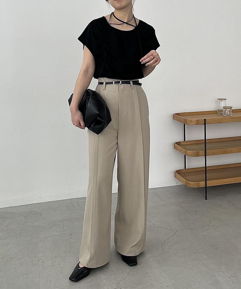 ギャザーフレンチTシャツ