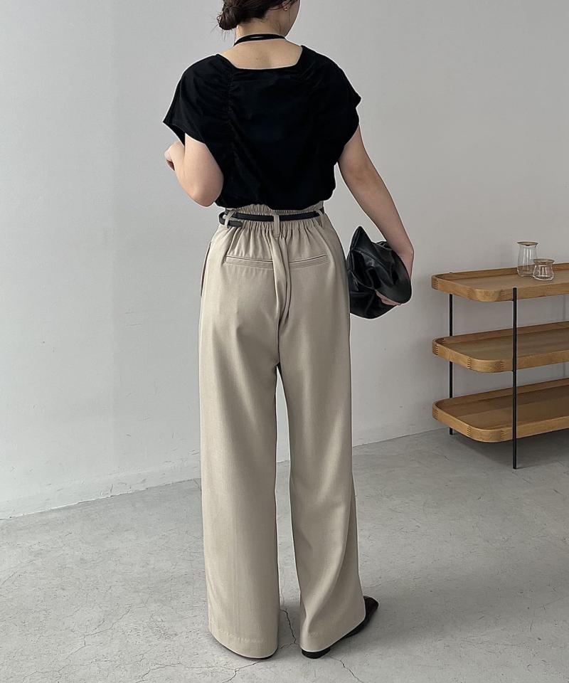 【待望の再入荷！】ギャザーフレンチTシャツ