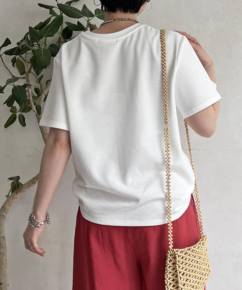 刺繍ロゴTEE
