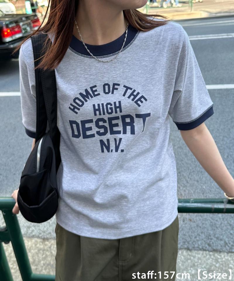 【ユニセックス】アソートロゴプリントリンガーTシャツ