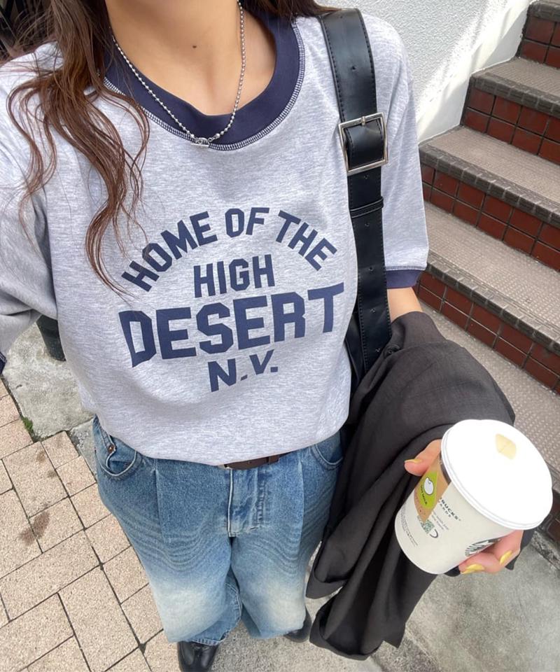 【ユニセックス】アソートロゴプリントリンガーTシャツ