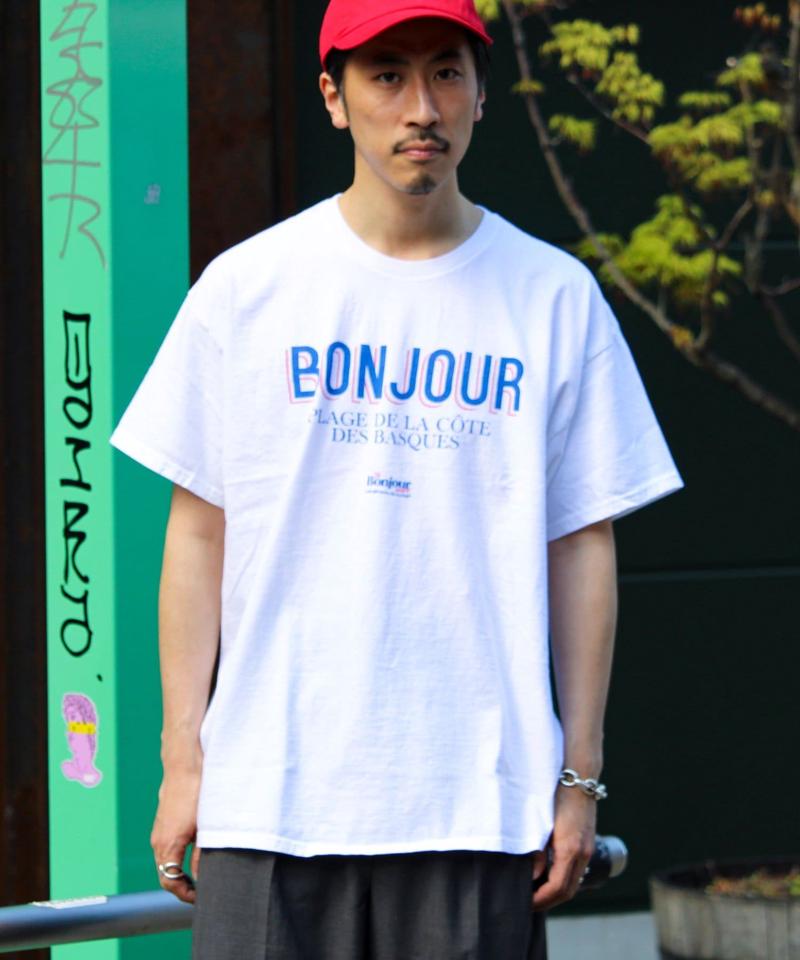 【Le Bonjour surf／ルボンジュールサーフ】ロゴプリントTシャツ
