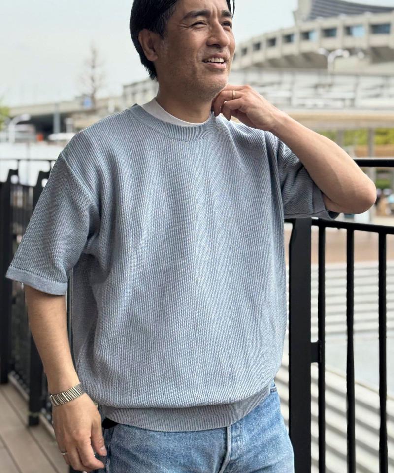【BATONER】OX SUMMER KNIT CREW NECK S/S