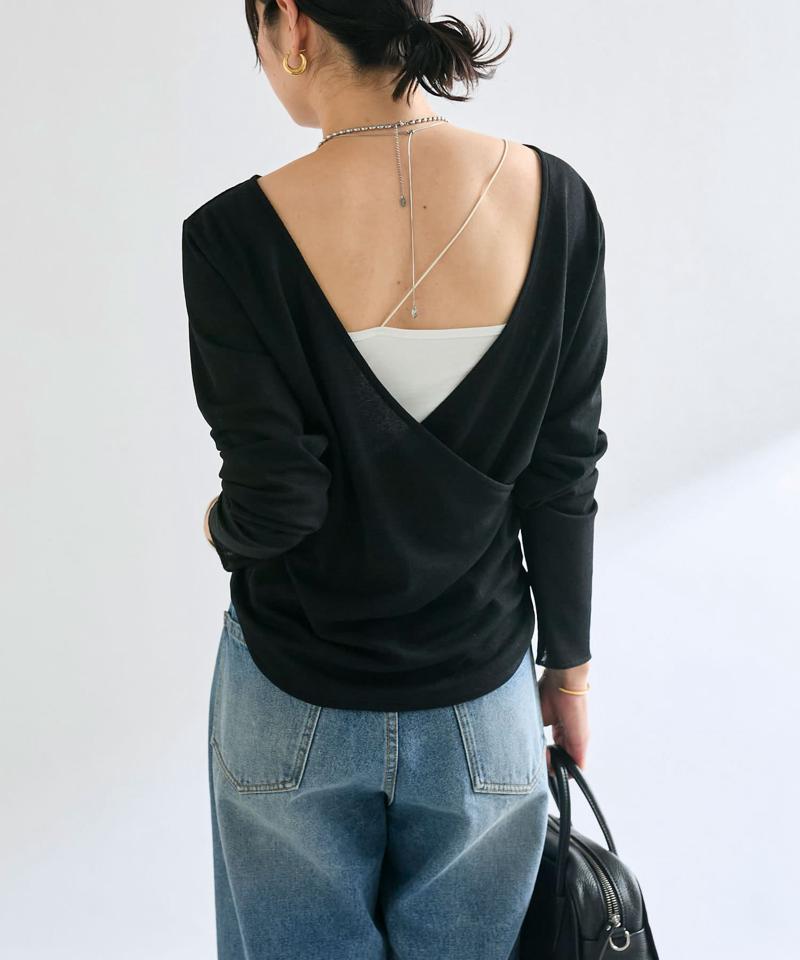 【RIVE DROITE】2wayカシュクールカットソー